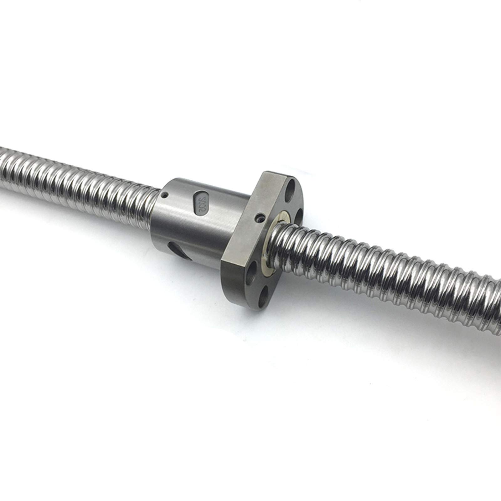 SFU1605 600mm Kugelumlaufspindel Antibacklash Kugelumlaufspindel Gewindemutter Spielfrei ohne Endstützen 600mm Rolled Ballscrew für CNC