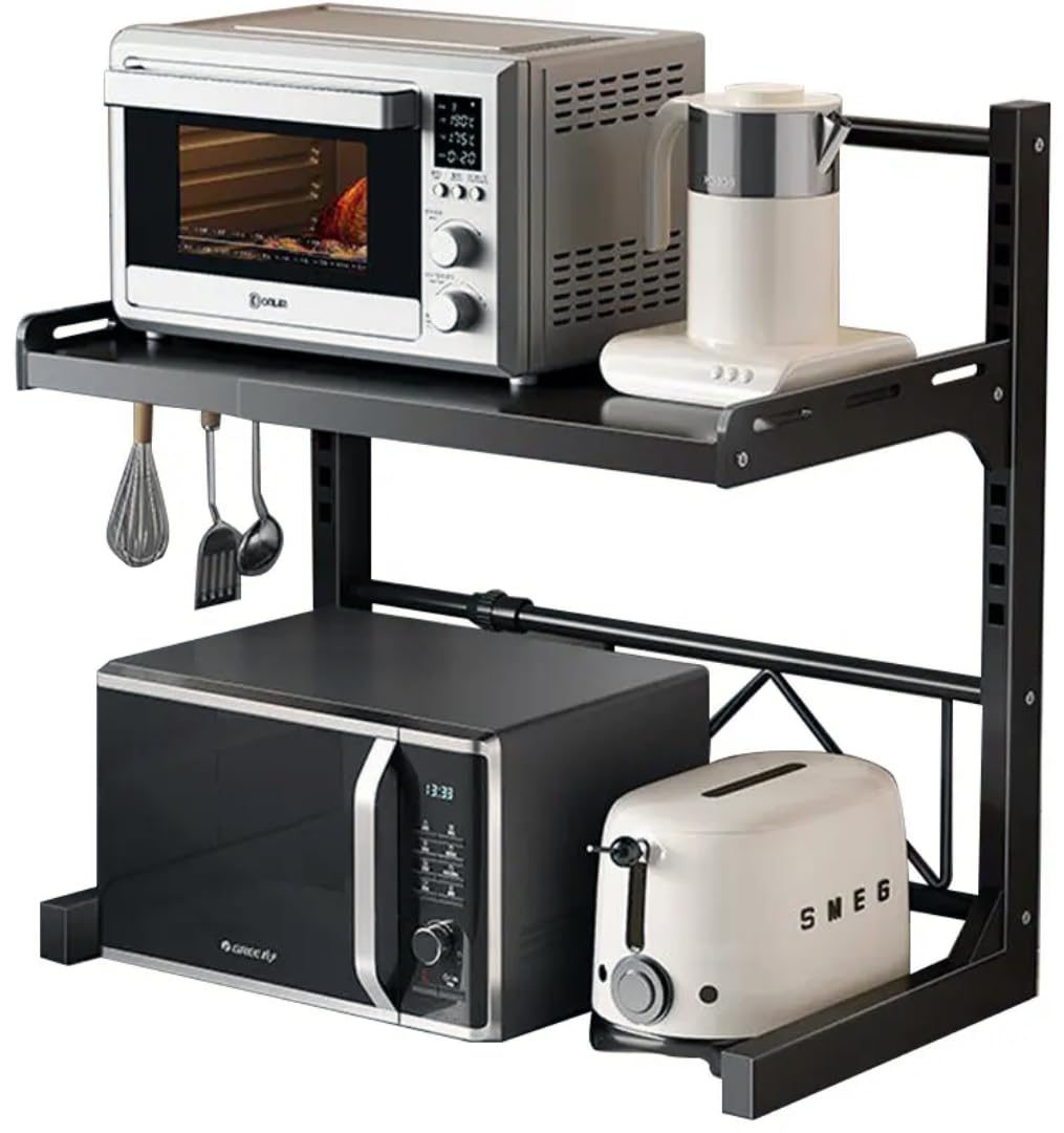 Amazon.co.jp: Joolxxo レンジ上ラック レンジラック伸縮式 幅(39-62cm
