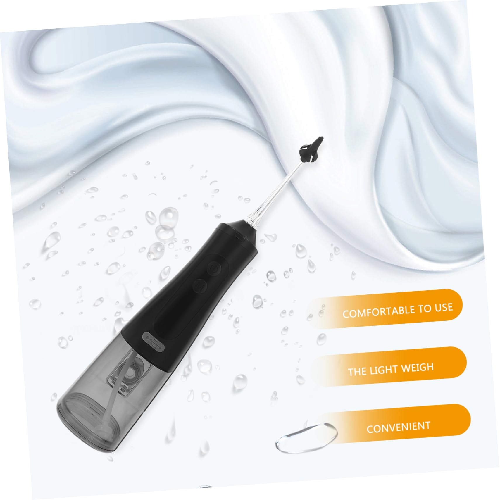 Limpiador de Oídos Eléctrico Portátil Ipx7 Negro 350ml Plástico | Kit de Limpieza de Oídos, 1 Juego, Uso Personal y Salón, Fácil de Guardar Operar