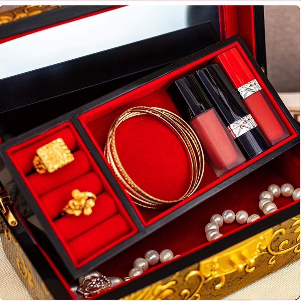 Jewelry Box, Jewlrey Box Women's Jewelry Box Storage Box Creative Jewelry Box Earrings Bracelet Necklace Ring Storage Box Jewelry Box for Women(2) (3)