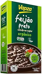 Feijão Preto Orgânico 250G Vapza Peso líquido 250g