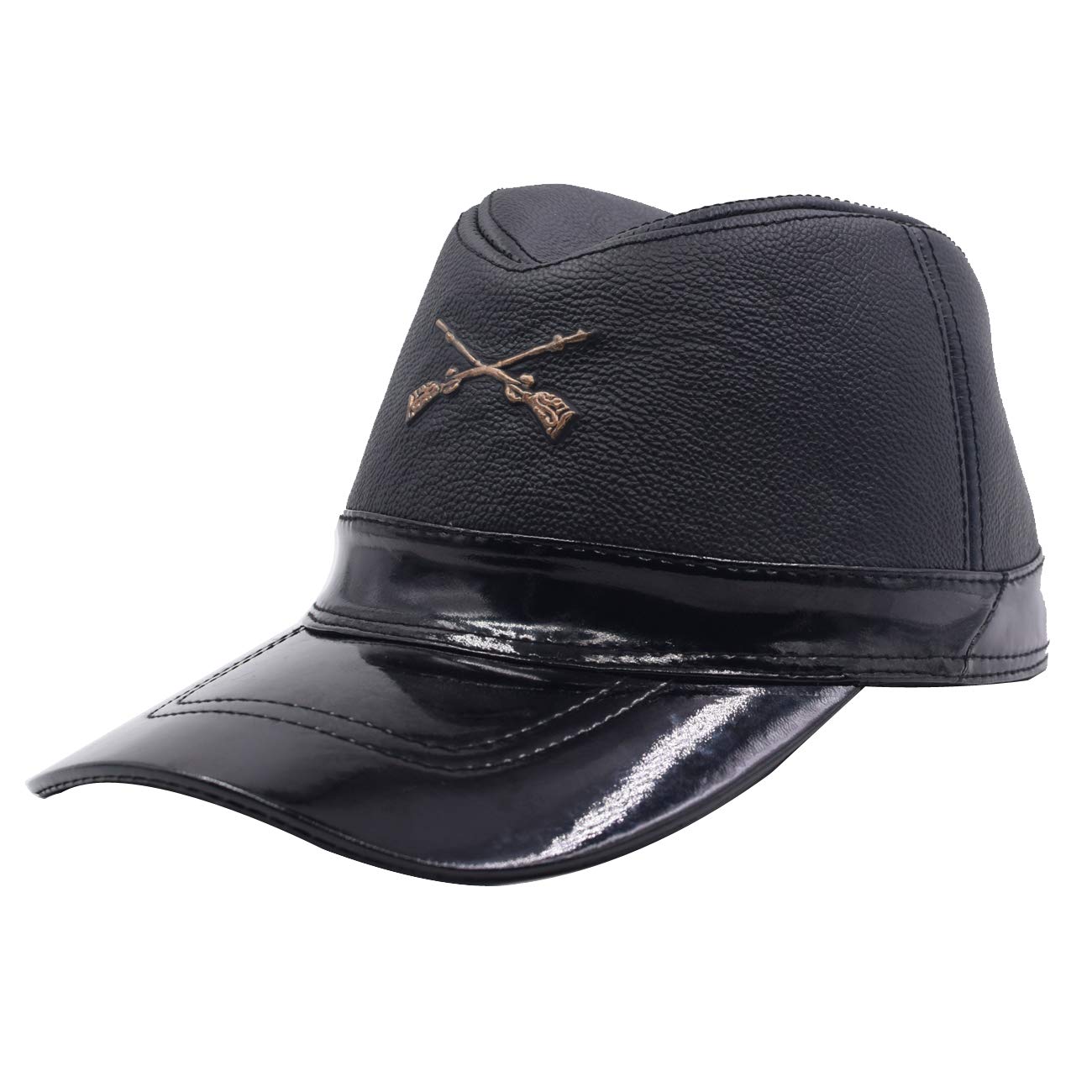 Civil War Union Leather Kepi