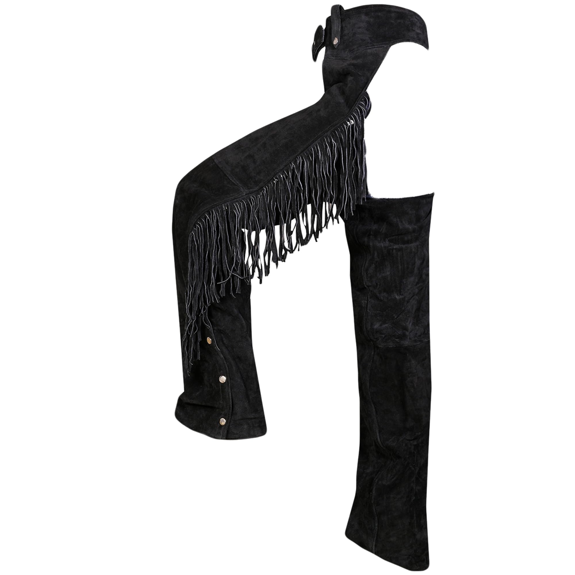 German Wear Chaps Fransenhose Reiter Cowboy Indianer Western Lederchaps Lederhose