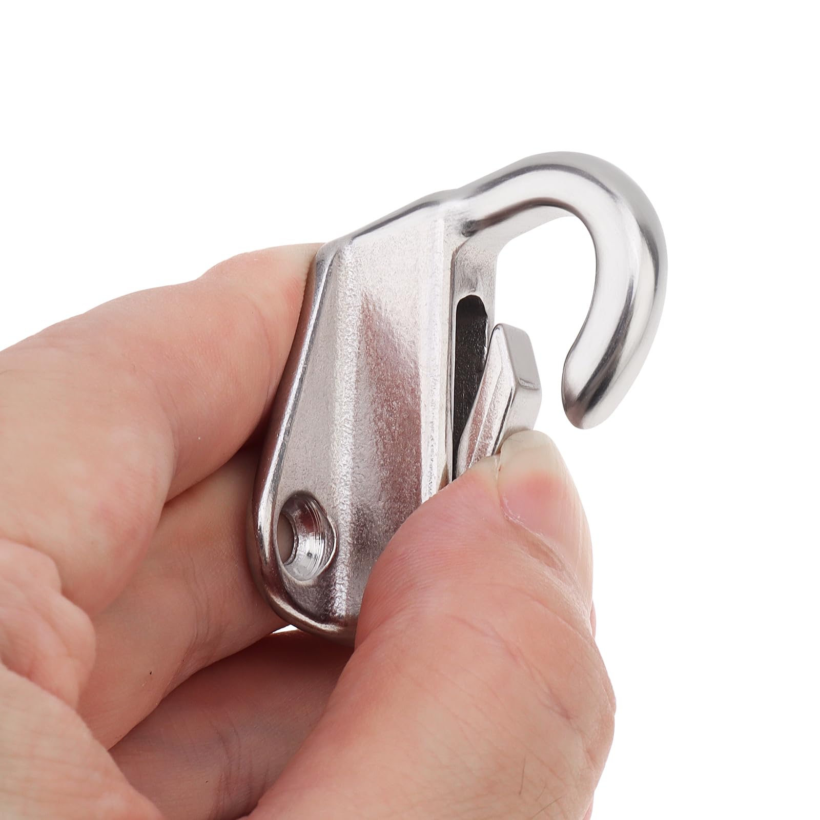 PNXKTXO 4 Pcs Boat Fender Hooks 316 Stainless Steel Spring Snap Hooks Clothes Coat Hanger Hook Screws Hardware Accessories - Image 3