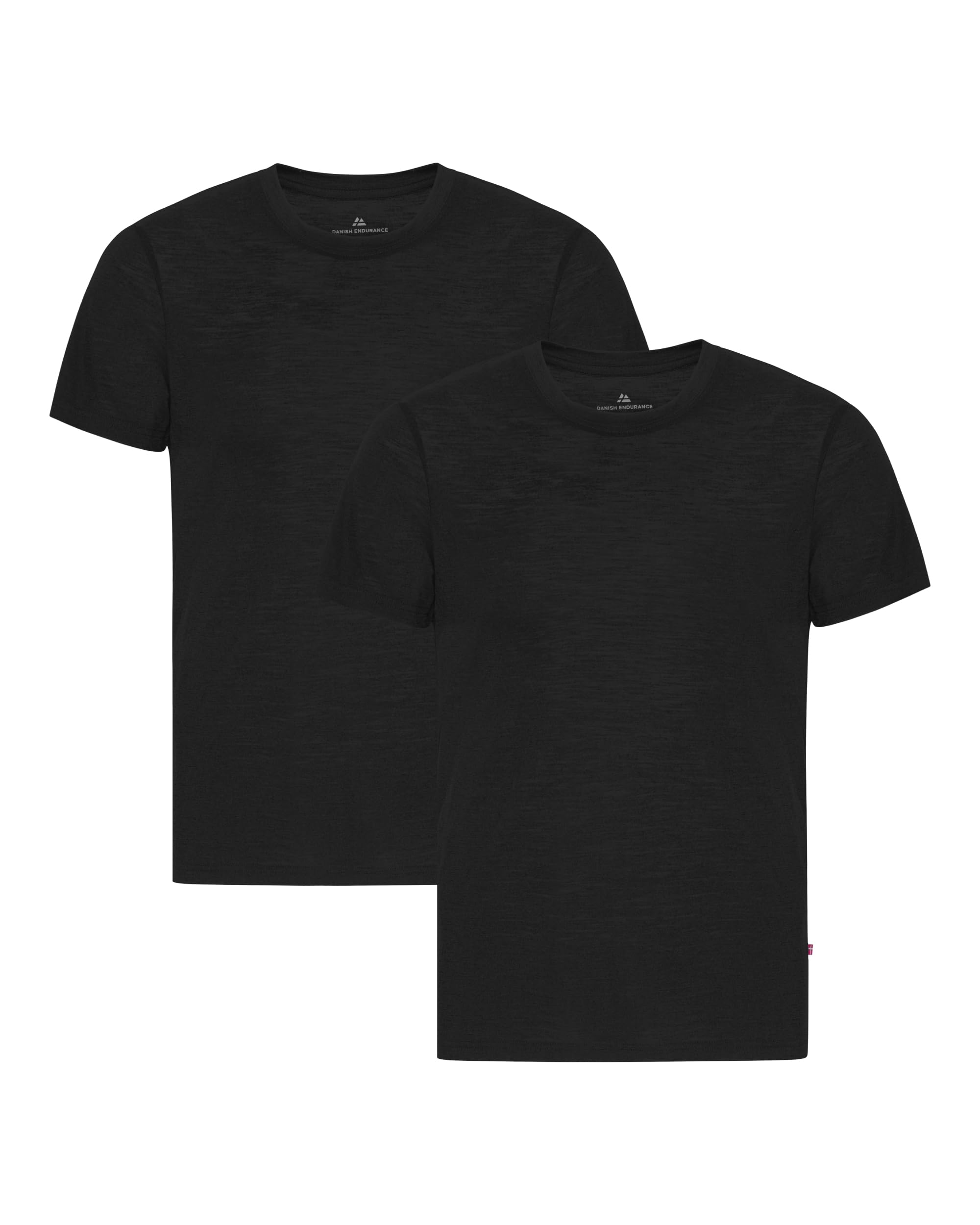 DANISH ENDURANCE Maglia Termica Uomo in 100% Lana Merino, Maglietta T-Shirt Maniche Corte, Traspirante e Anti-umidità, 1 o 2 Paia