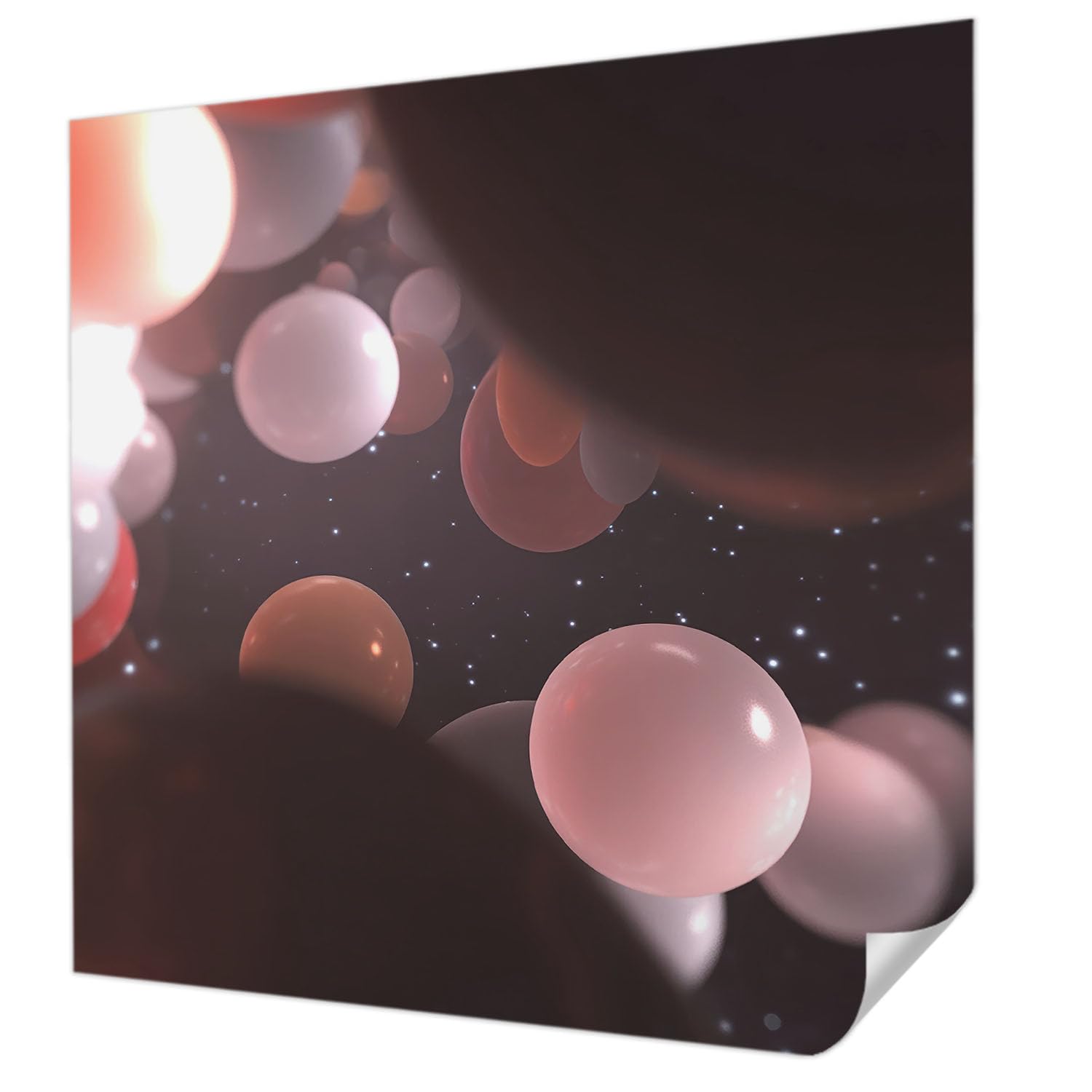 Papier peint autocollant 250x250 cm décoration murale panoramique Tulup salon