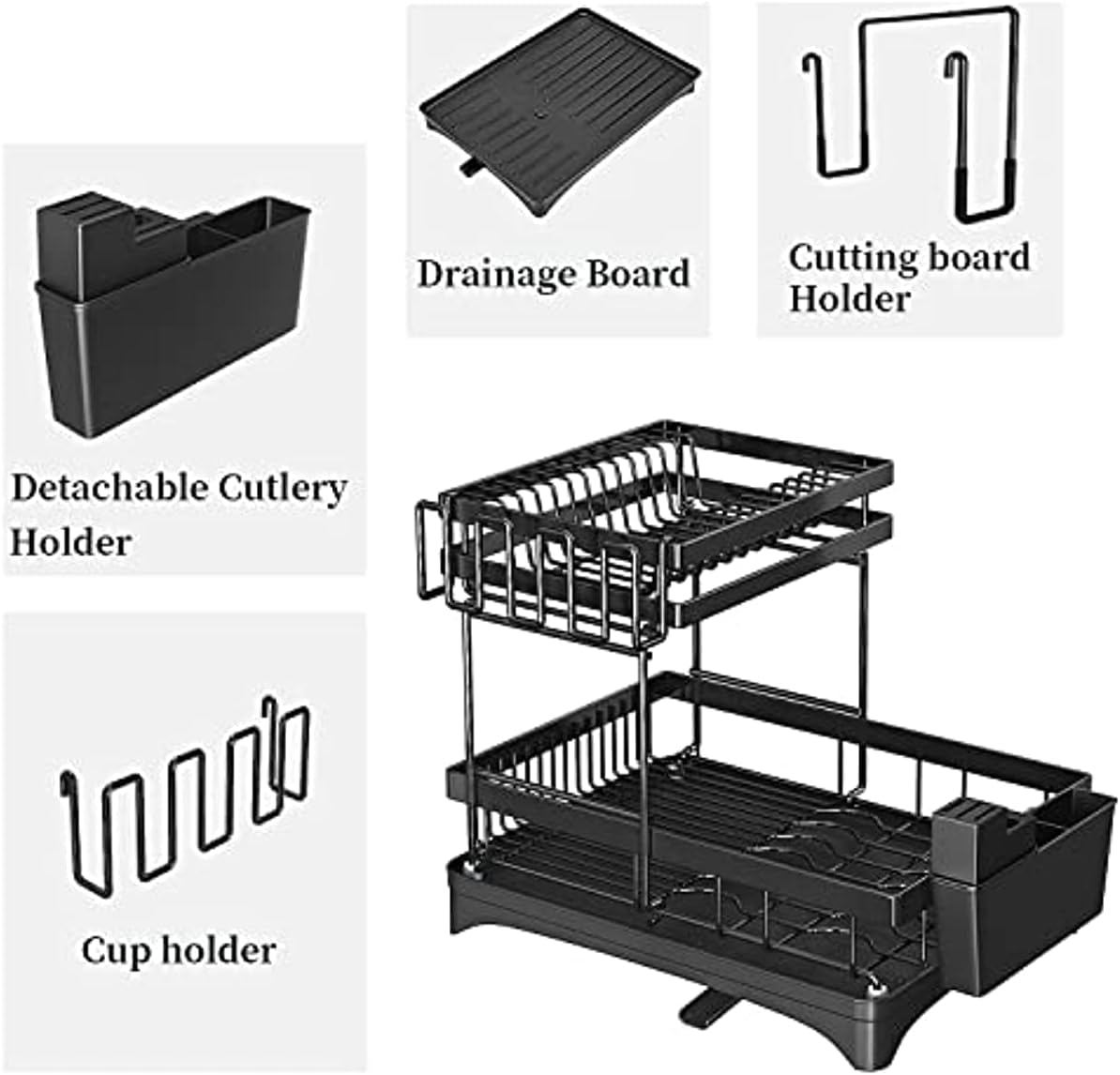 NYTRYD Kitchen capacity countertop Shelf,Condiments Spices Storage Rack Soy Sauce Seasoning Salt Oil and Vinegar Organizer Shelf, Multi-Layer Kitchen Rack (Small Cabinet) (NY-01) (NY-01) 4