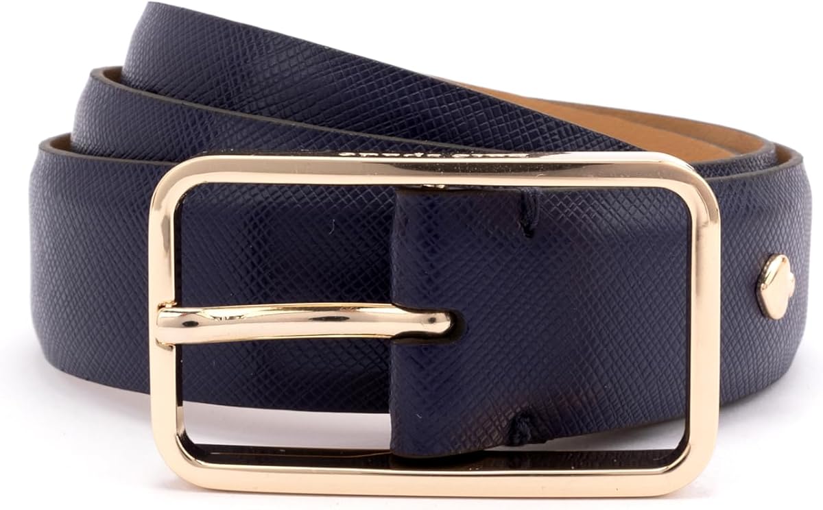 kate spade new york Women's 1 Inch Mel Belt, Leather Accessory With Adjustable Sizing for Everyday Styling