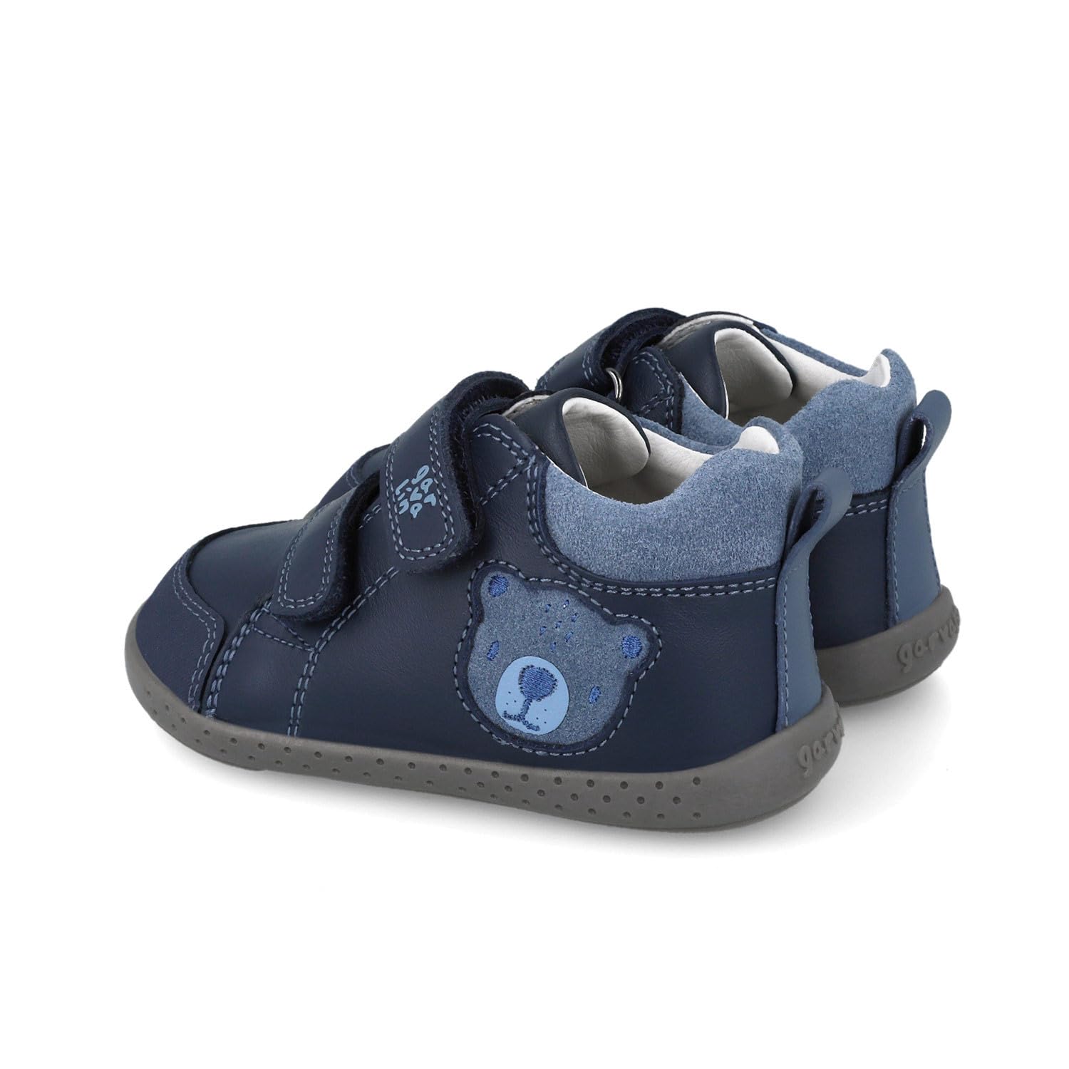 Garvalín Botín Barefoot Oso Niño Bebé 251309-A183 Color Azul Suela Flexible
