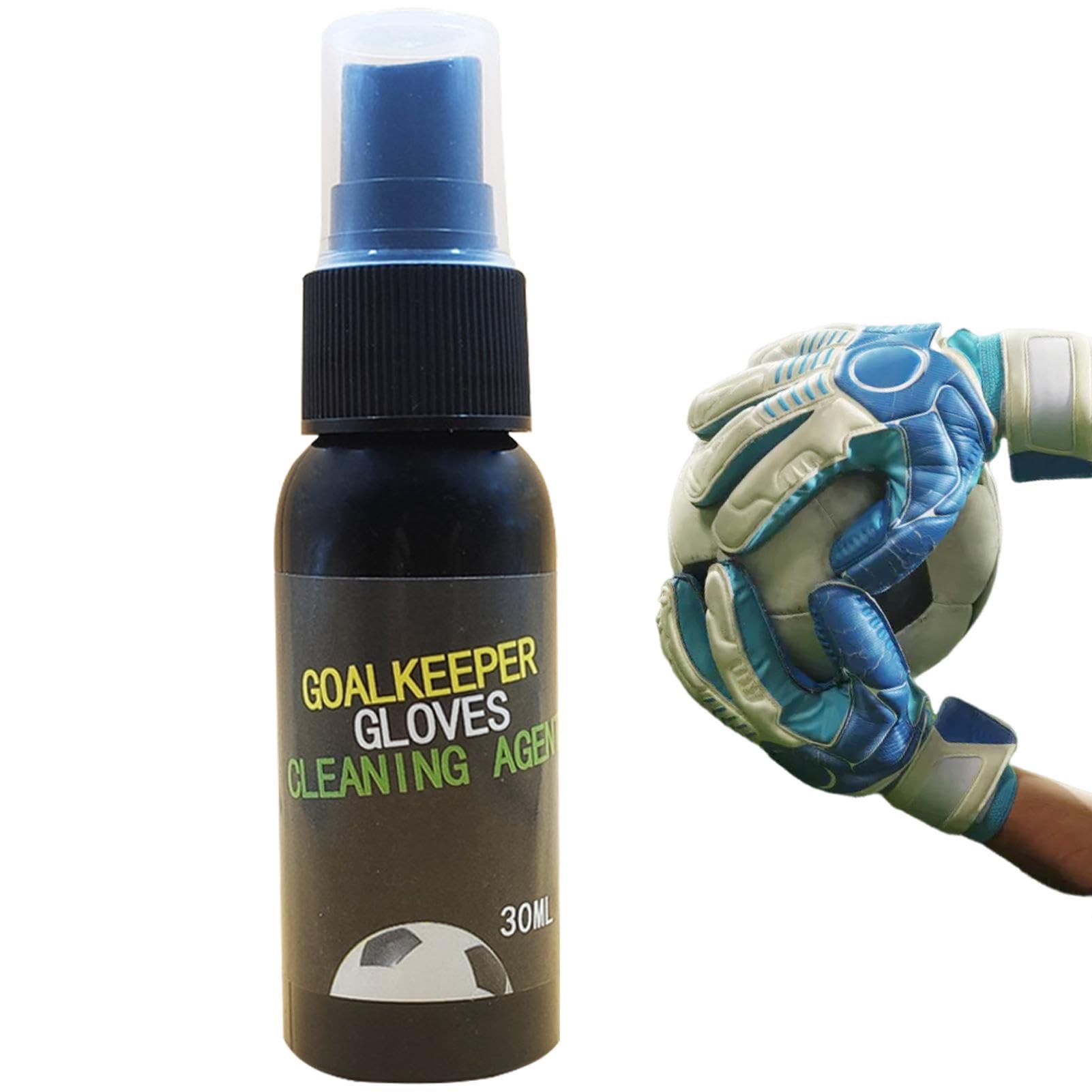 Football Grip Enhancer Spray - 1 fl oz Non Slip Glove Cleaner | 30ml Goalkeeper Grip Boosting Spray, Optimal Ball Control Tackifier Performance Spray for Soccer Players and Tennis Athletes