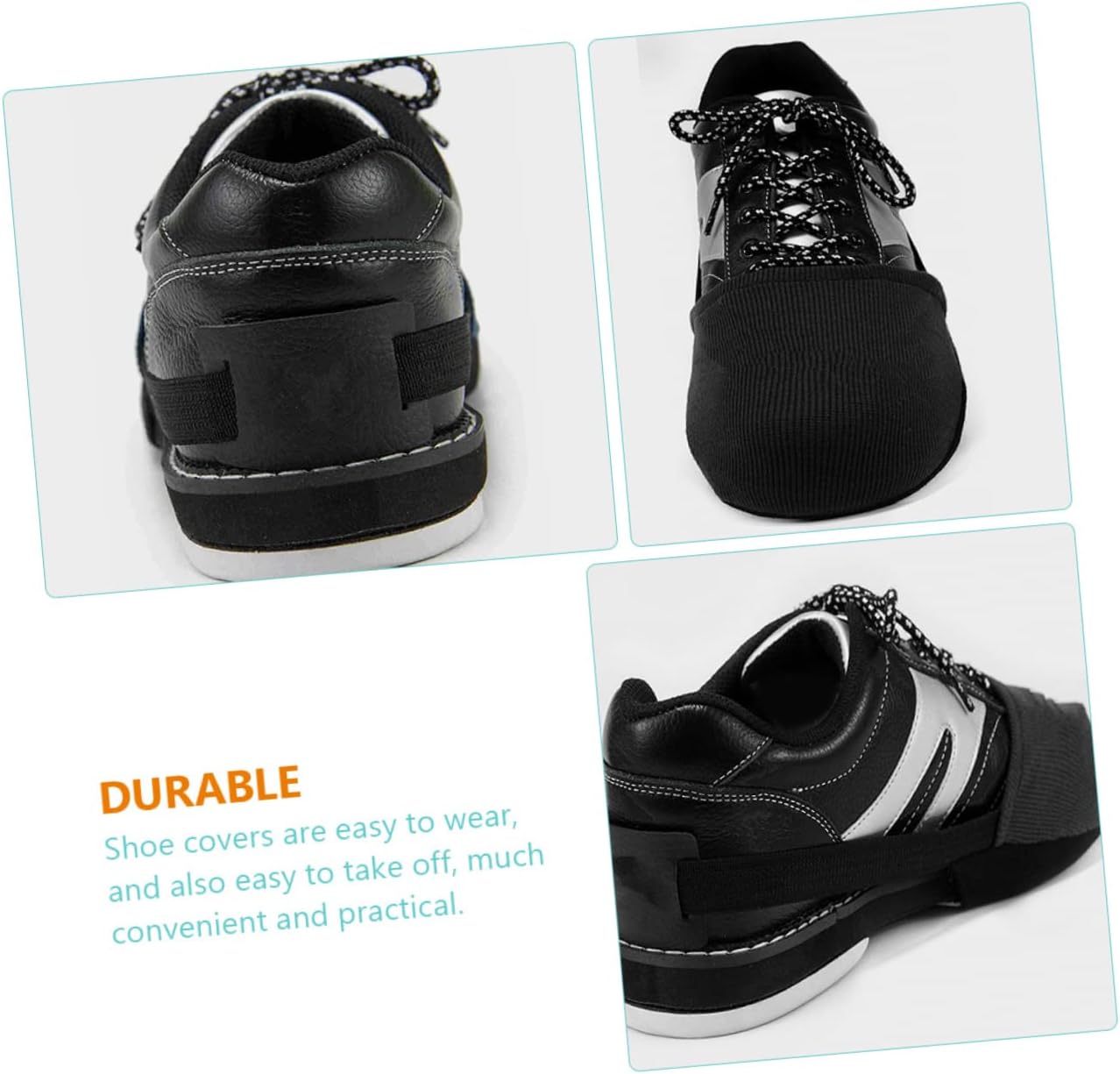 BESPORTBLE 5pairs Bowling Shoe Cover Elastic Non- for Enhanced Performance Compact Portable Bowling Accessory