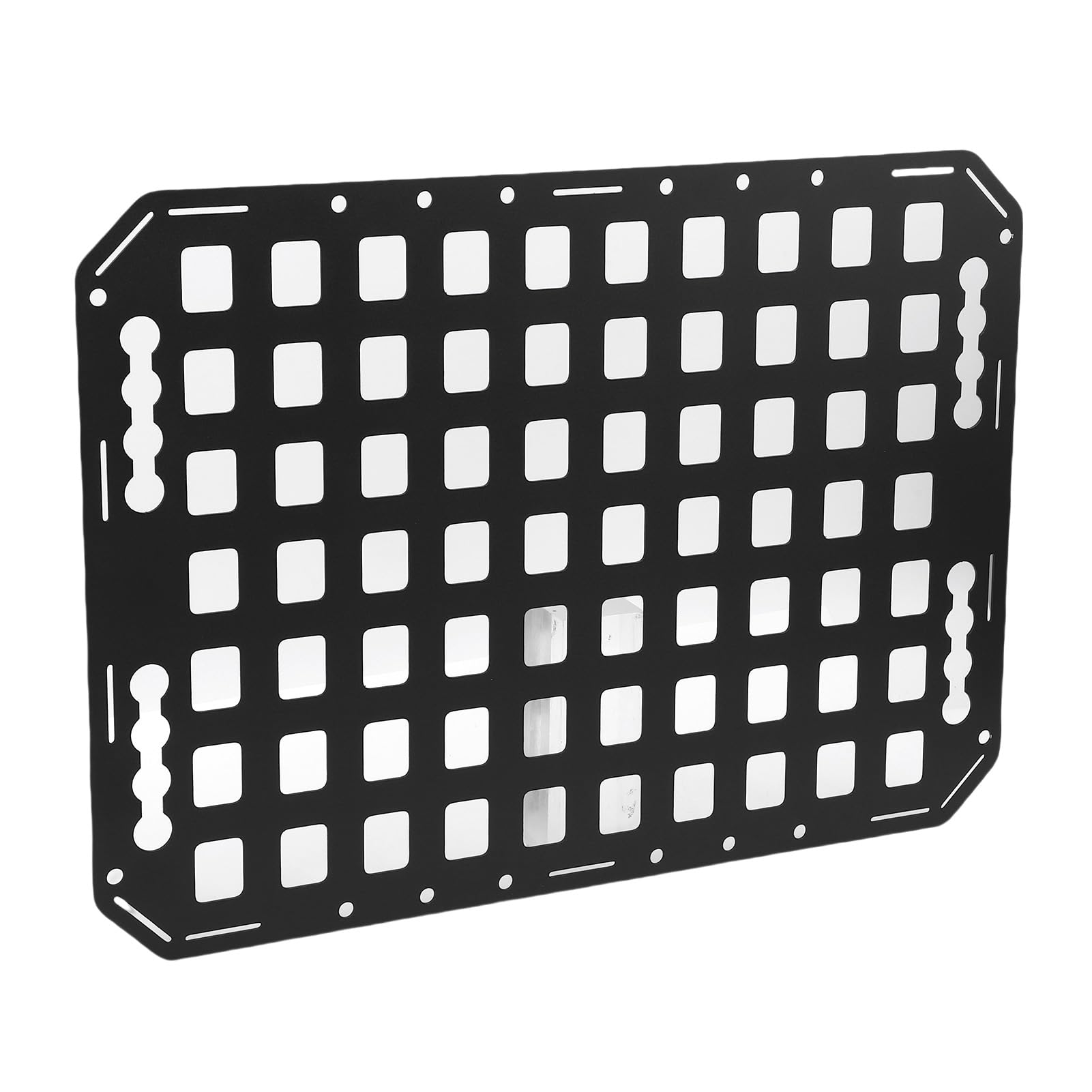 Panel Molle do łóżka Ciężarówki, Aluminiowy Wielofunkcyjny Panel do Przechowywania Torów L z Akcesoriami do Szybkiego Przechowywania, do Garażu Samochodowego SUV Typu Pickup RV