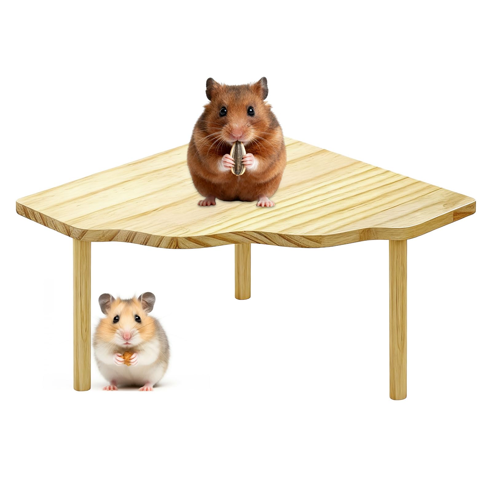 Eophmi Hamster Platform 1 Pcs Hamster Cage Platform Niteangel Platforms Wooden Small Animals Stand Platforms Hamsters Cage Accessories for Hamsters, Gerbils, Chinchillas or Other Small Pets