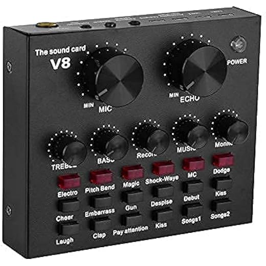 CEZO V8 Portable Audio Mixer 5mm