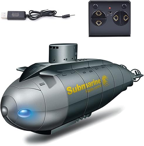 Miniatura 9 de GoolRC Mini submarino RC para niños, 2.4G 6CH Control remoto barco submarino, modelo electrónico de juguete de agua para piscinas, bañeras, parques