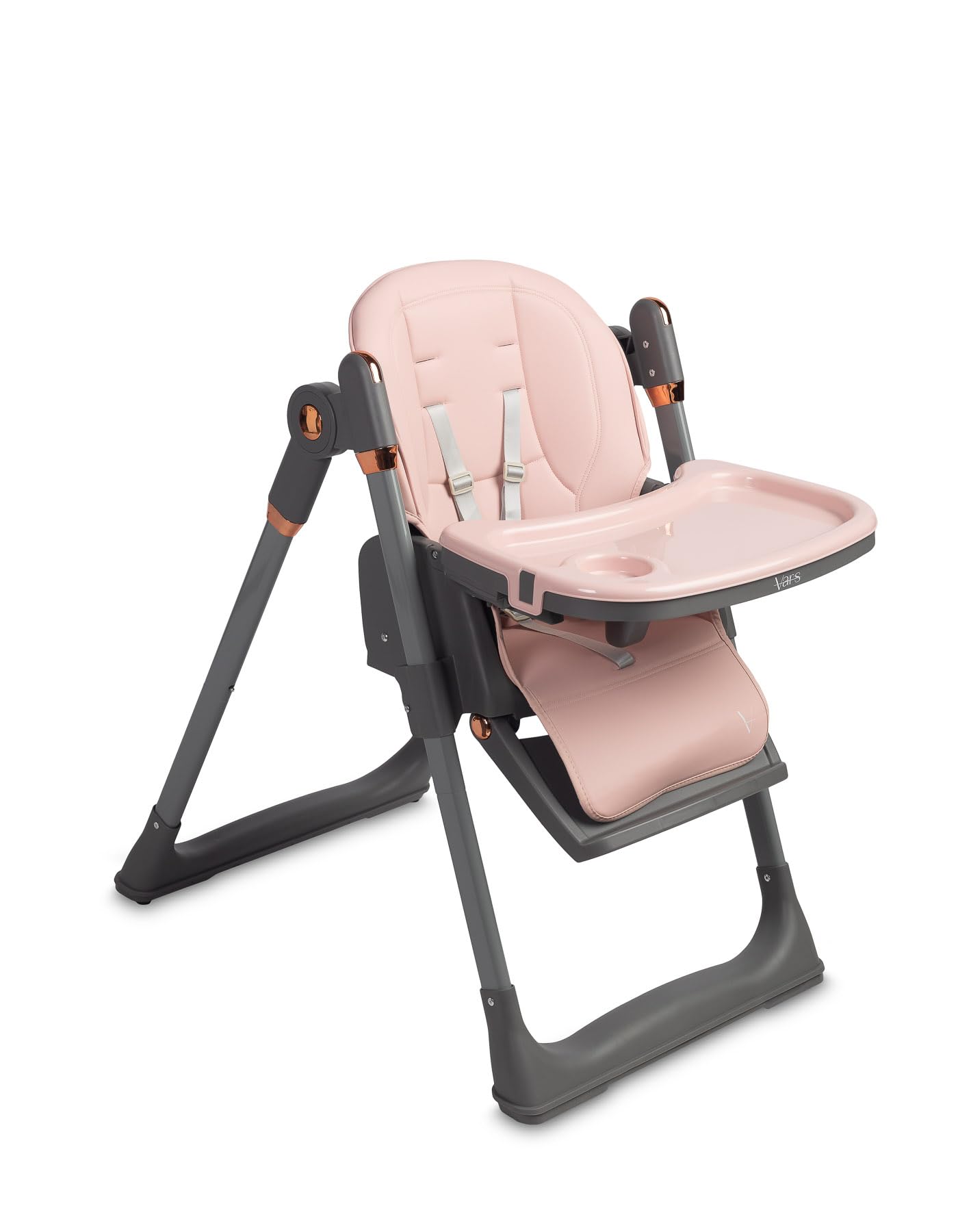 CARETERO - Trona Vars, Silla Infantil a Partir de 6 Meses, Respaldo y reposapiés Regulables, para bebés y niños Mayores, Alimentación del bebé, Rosa