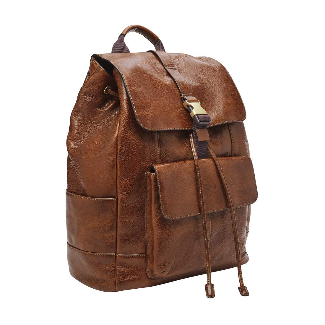 Buy Fossil Buckner 37.79 Ltrs Cognac Casual Backpack (MBG9462222) at