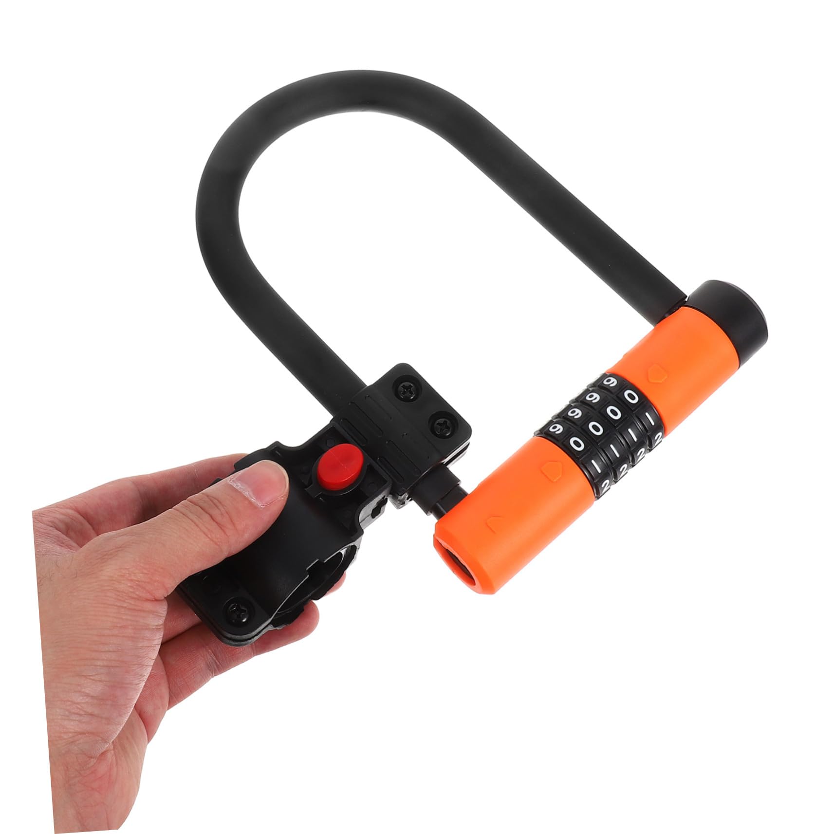 ERINGOGO Lucchetto a U per Bicicletta con Combinazione Cifre Resettable Blocco Antifurto per E-bike Scooter e Cancelli Sicurezza Resistente per Mountain e Strada