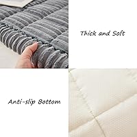 Vista 5 de Funda para sofá para perros lavable, fundas de sofá para mascotas peludas para sofá de 2 cojines, amigable para mascotas, funda antideslizante