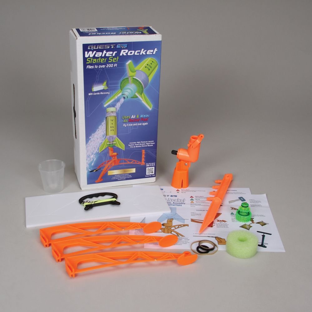 Quest Water Rocket Kit, Single, with Complete Launch System Science