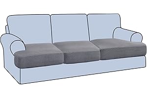 H.VERSAILTEX Stretch Couch Covers for 3 Cushion L Shape Sofa