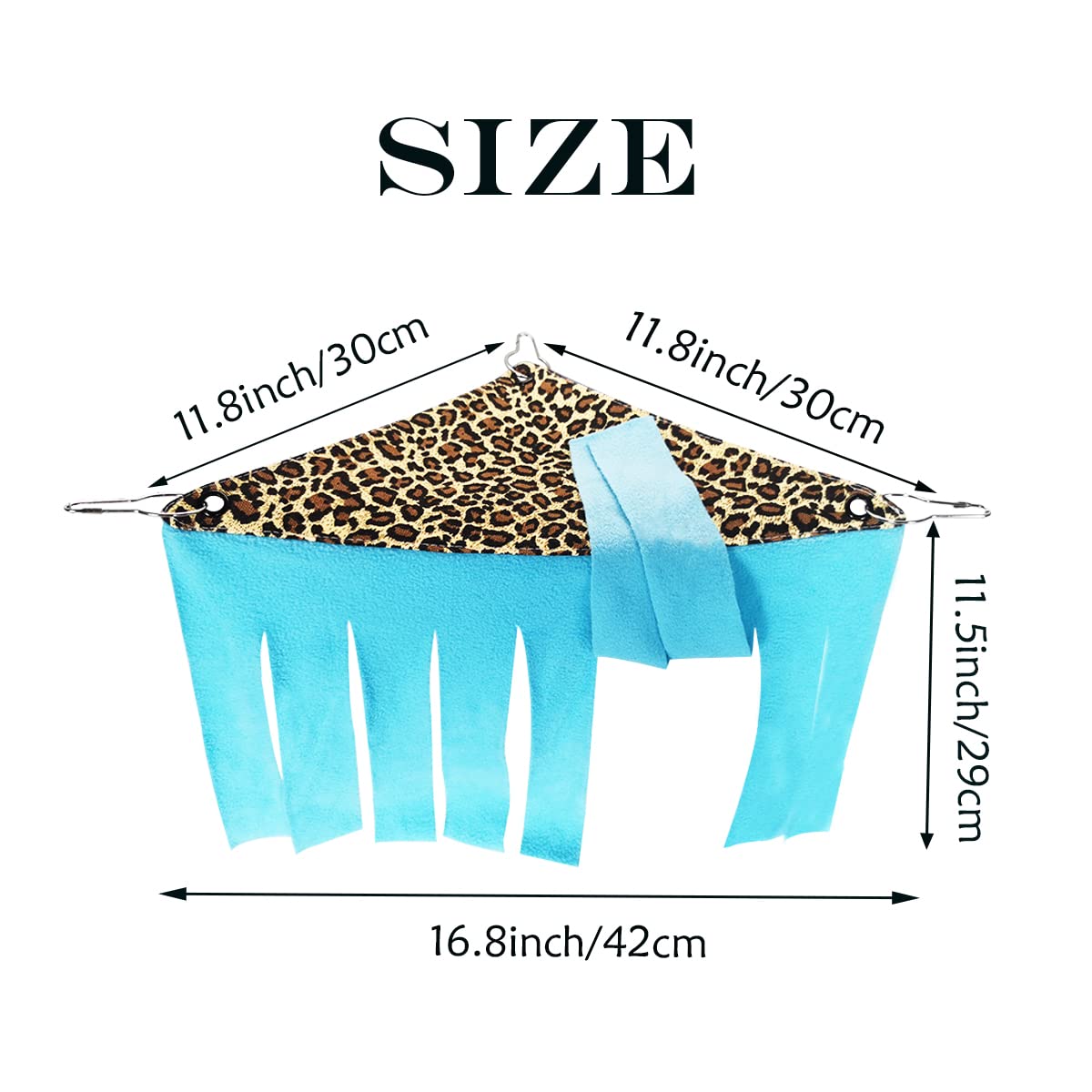 1 Pieces Guinea Pig Hideout Rat Corner Hideaway Peekaboo Toys Cage Accessories Hidden Habitat Tent Toys for Ferrets Chinchillas Sugar Glider Small Pet Animals (Only 1Pcs Leopard Print) 2