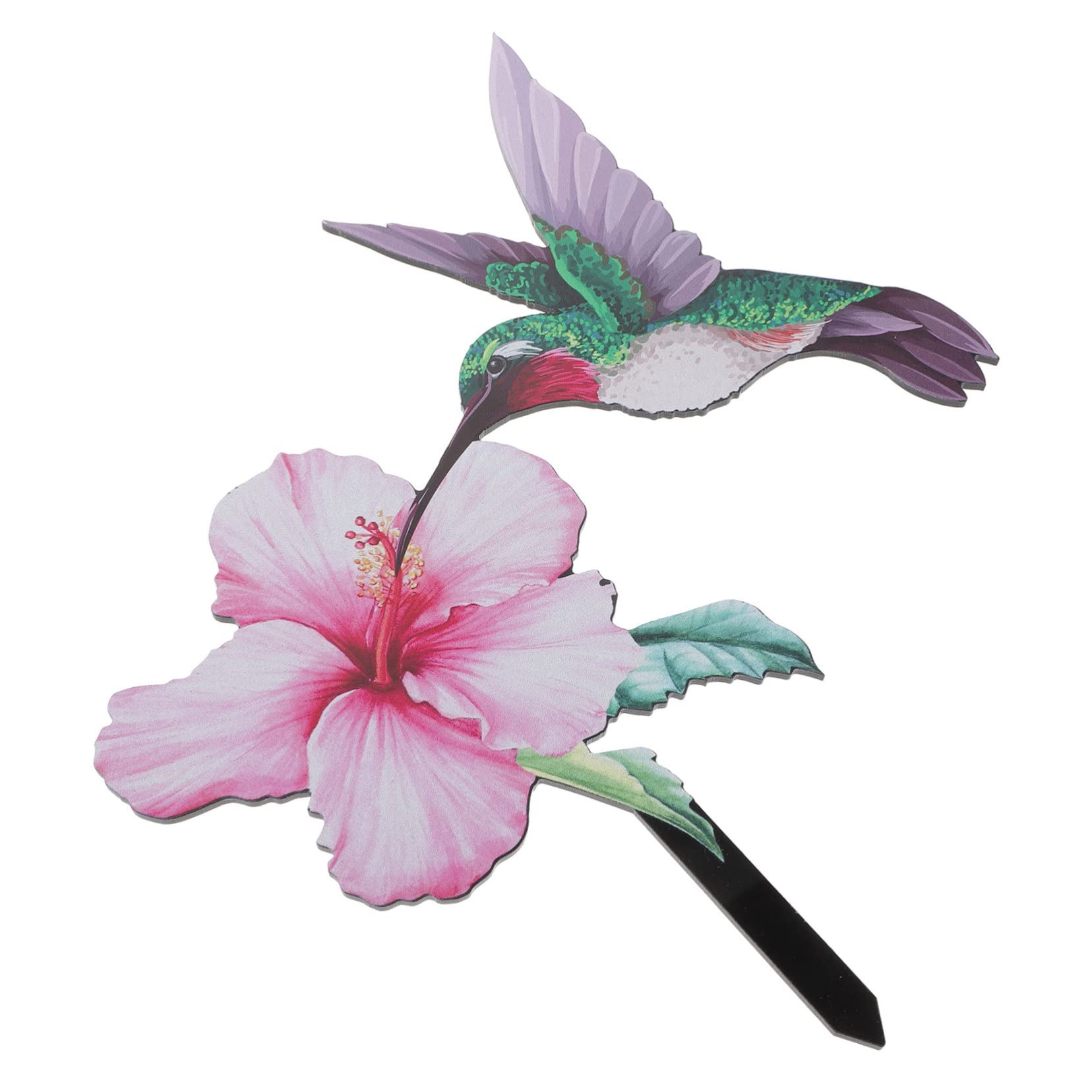 YARNOW 4pièces Piquet De Jardin Décoratif avec Design De Fleurs Et pour Aménagement Extérieur Ornement De Cour pour Terrasse Et Jardin
