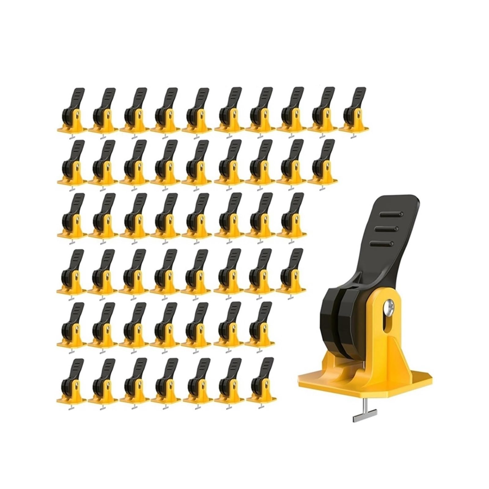 Strumento per livellare le piastrelle 50 pezzi di strumenti for piastrelle for installazione livellante, riutilizzabile, pavimento, clip
