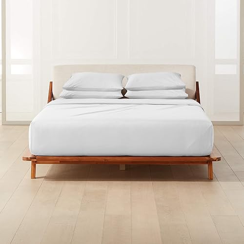 Miniatura 2 de Juego de sábanas de 28 pulgadas, 1000 hilos, 100% algodón egipcio, 6 piezas, 1 bajera, 1 plano, 4 fundas de almohada, 1000 hilos, algodón suave de