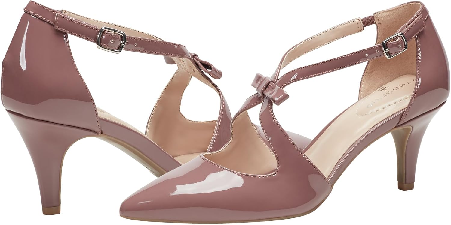 Bandolino Women's Zeffer Pump 5 Pink Patent thumbnail 2