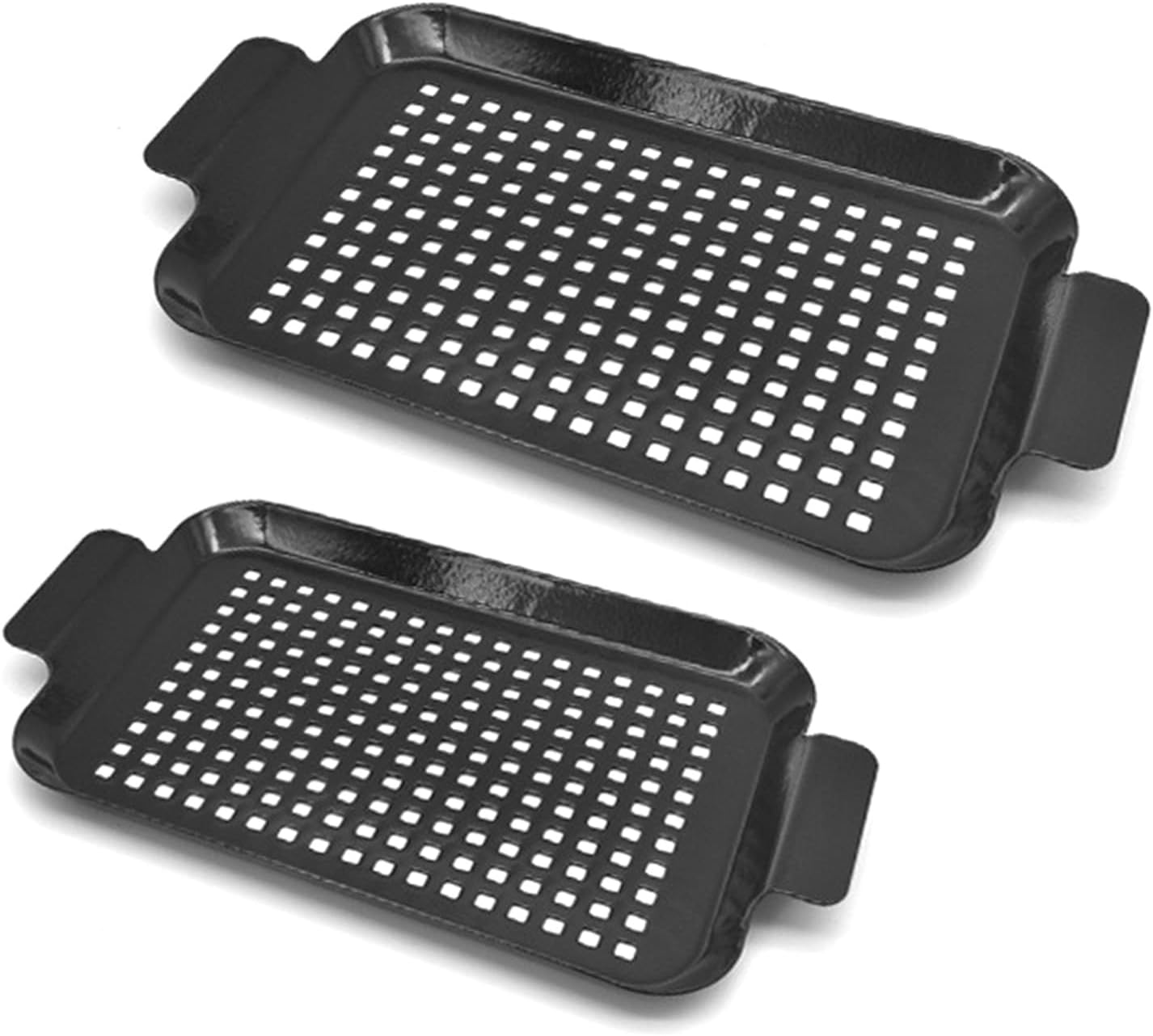 2pc Smokeless Grills Pan Set Porcelain Coating Quick Technology Space Saving for Vegetables Meat Cooking Dishwasher Safe Camping Frying Pan