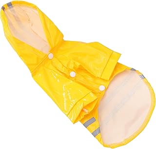 Balacoo Rain Jackets for Dogs Pooch Raincoat Pet Rainy Days Slicker Rain Jacket for Dogs Dog Rain Jacket Raincoat for Dogs Dog Coat Small Dog Clothes Dog Rain Coat Puppy Jacket with Hat