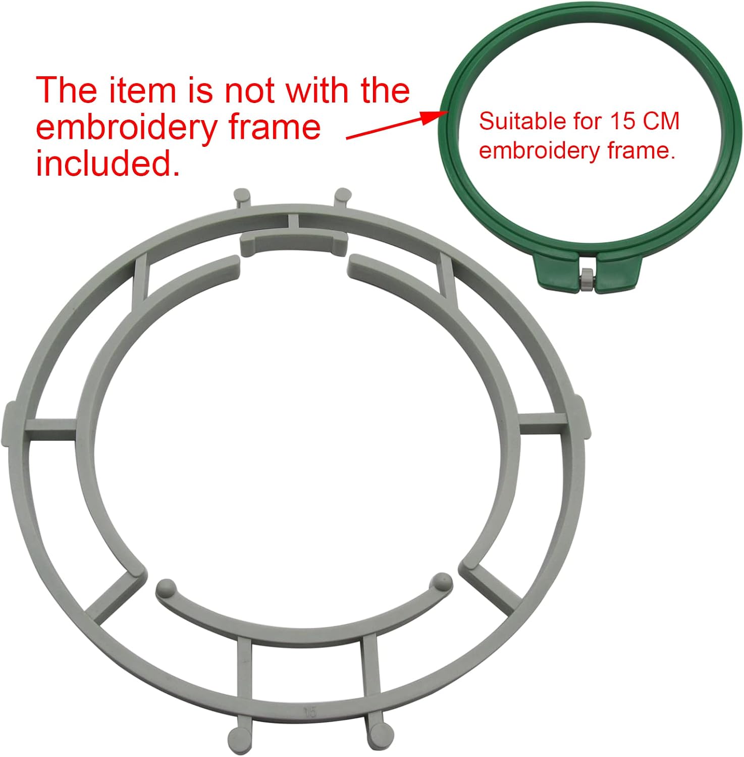 CKPSMS Brand -1PCS Spider Frame Use for 7/9/12/15/18CM Circle Round Frame #KP-19236 Compatible with/Replacement for Tajima Brand Embroidery Machine (15CM)