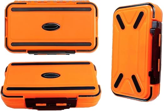 Waterproof Fishing Tackle Box, Floating Storage, Double-Sided Lure Box with Adjustable Dividers, Jewelry Organizer Making Kit Container for Earring Tool, Hook Beads Storage.