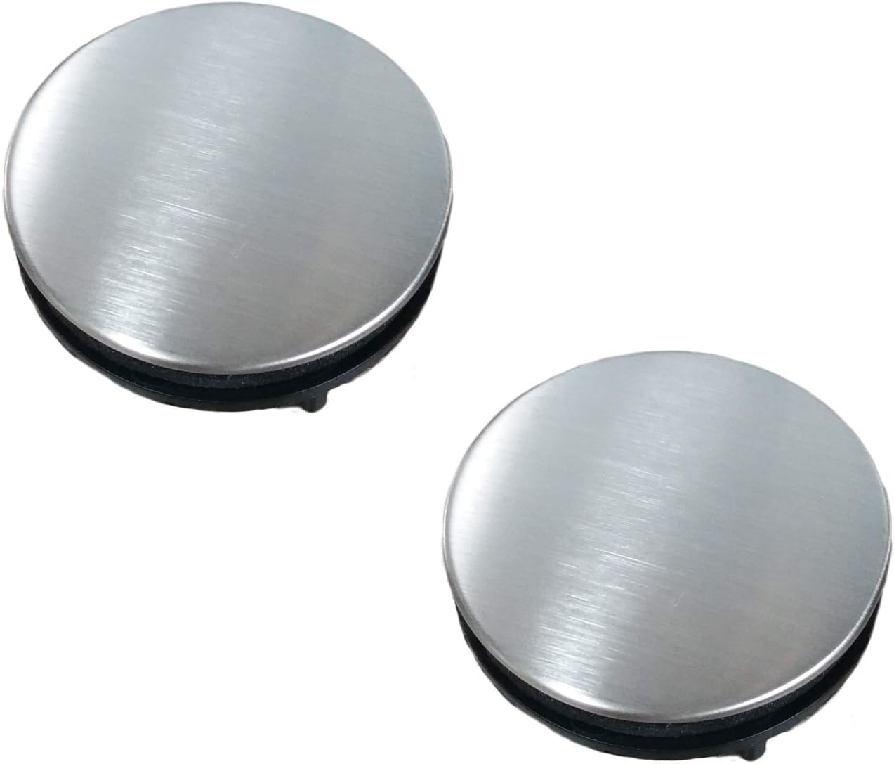 2 Pack Sink Faucet Hole Cover Kitchen Sink Plug Brushed