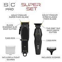 Vista 2 de StyleCraft Flex Trimmer and Rebel Clipper Super Set with Tight Guards, Accessories and Travel Case