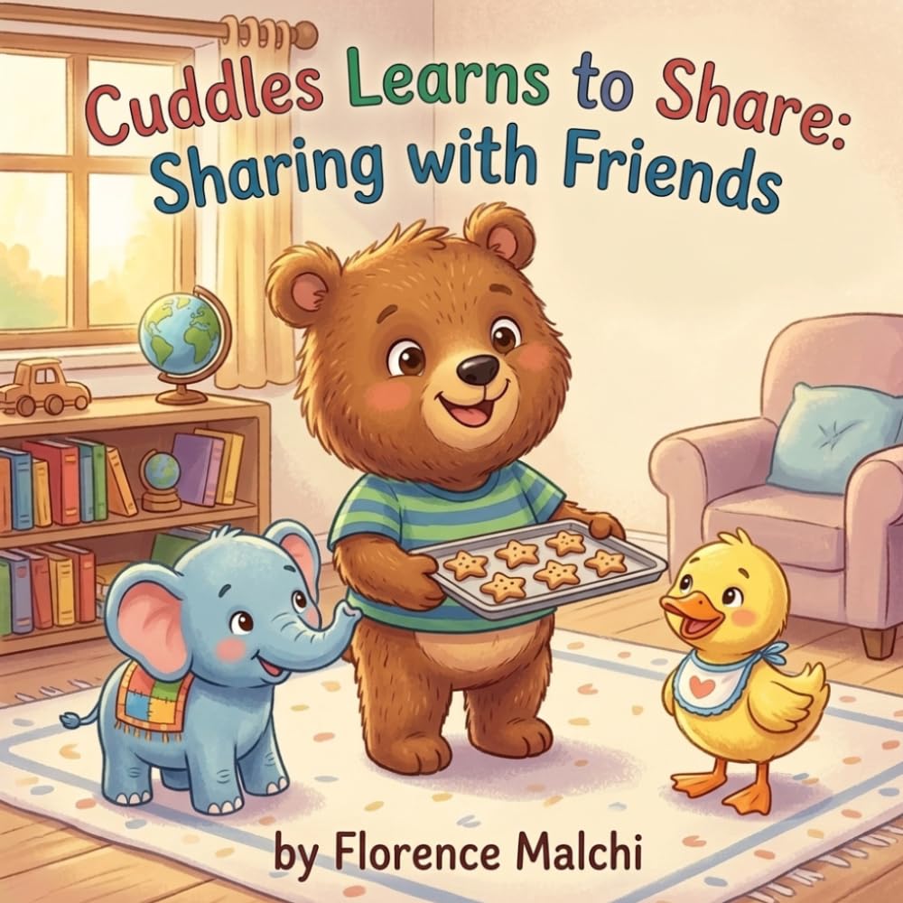 Cuddles Learns to Share: Sharing with Friends: A Social Emotional Learning Book for Kids About Friendship, Big Feelings, and Playing Together (Cuddles Big Heart)
