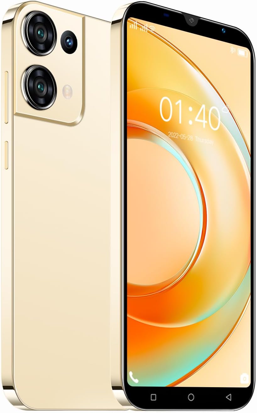 MsMga Teléfono Móvil Barato, Pantalla 5,0'', Dual SIM, Dual Cámara, 16GB ROM, 3G (Reno9-Golden) 1 MsMga Teléfono Móvil Barato, Pantalla IPS de 5,0 Pulgadas, Smartphone Hermoso, 16GB ROM (Ampliable hasta 128GB), Dual SIM, Dual Cámara, 3G Teléfono Móvil (Reno9-Golden)
