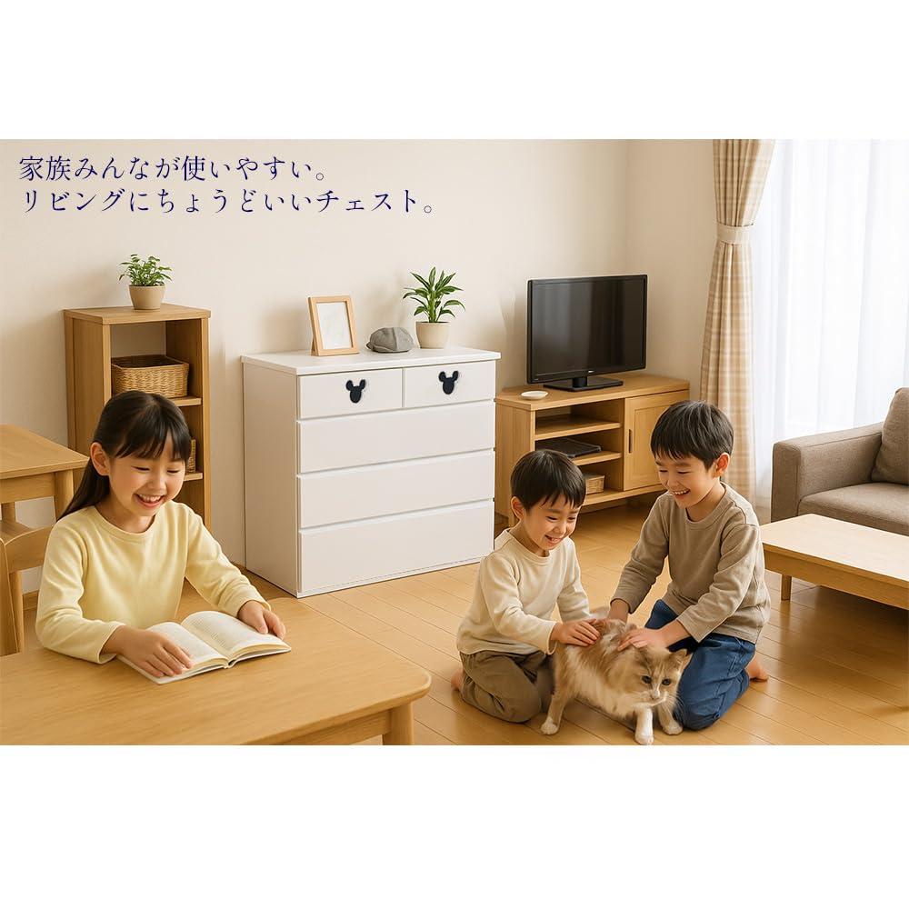 アルファタカバ　ミッキーデザイン ローチェスト Amazon.co.jp: アルファタカバ ディズニー チェスト ミッキー 完成品