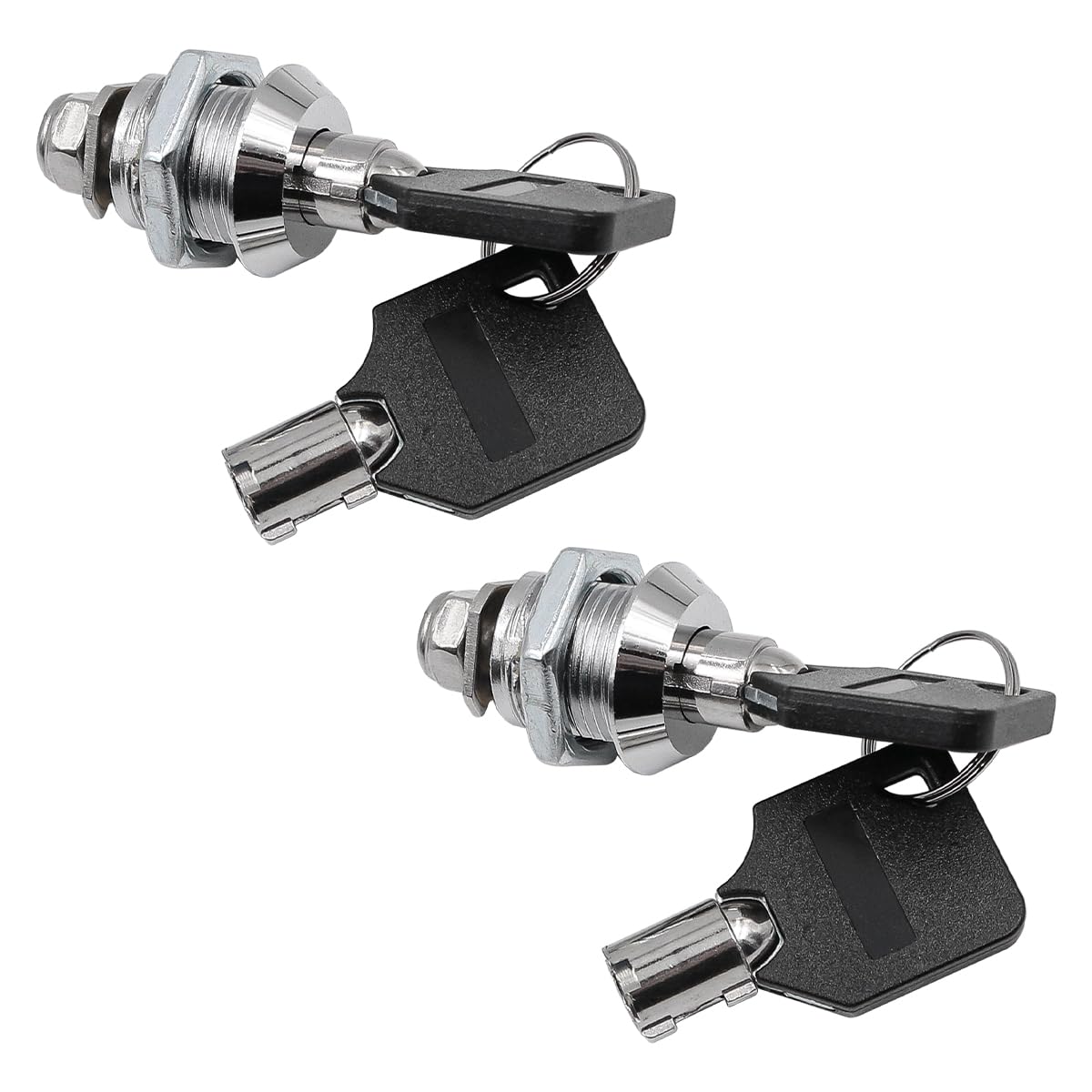 2 Pack ZONADAH Mailbox Toolbox Lock with 4 Keys 20mm Cam Lock Keyed Alike Zinc Alloy Tubular Cam Replacement for File Cabinet Storage Door on Camper