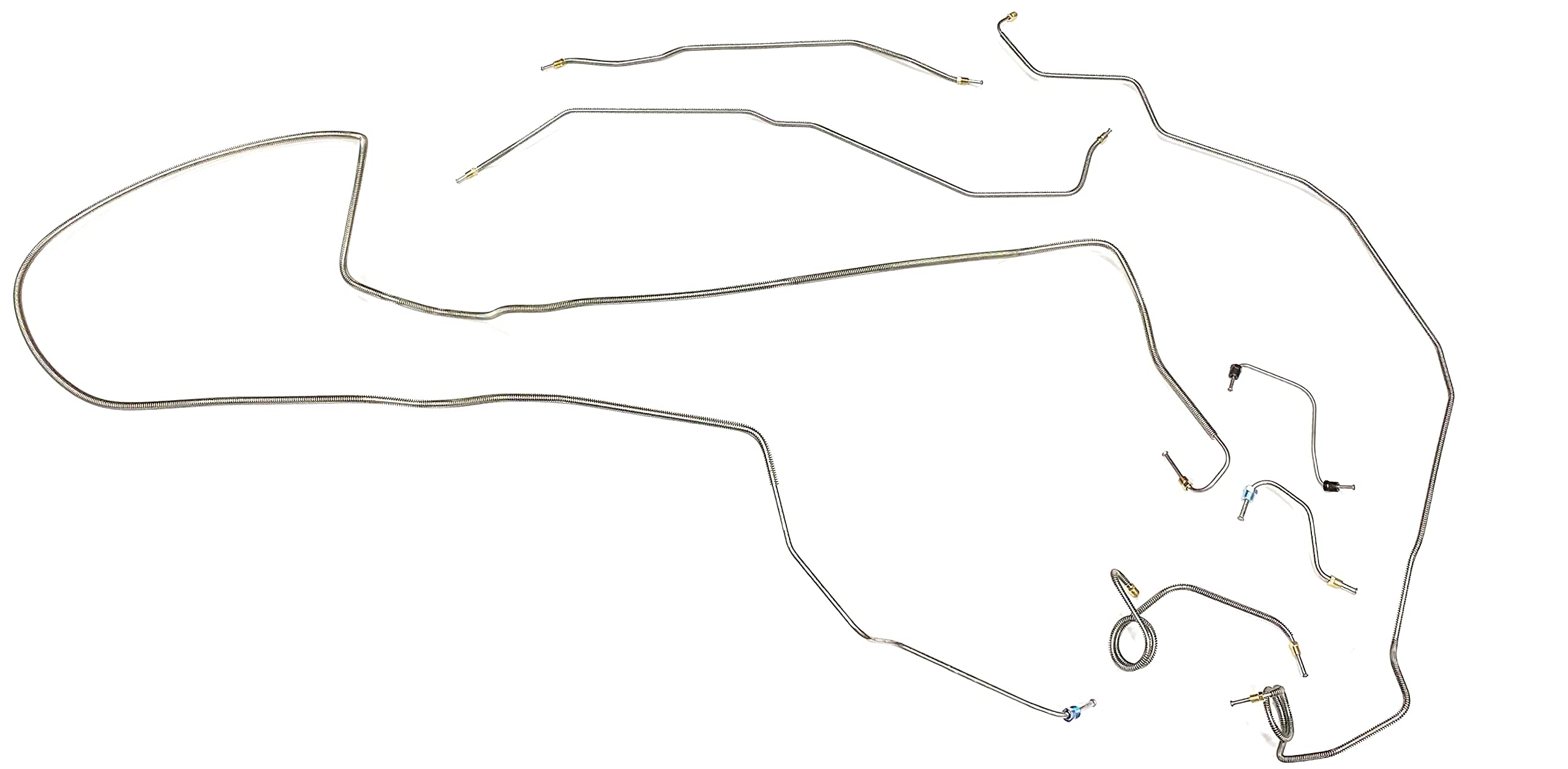 Full Car Brake Line Kit - Fits 71-73 Camaro/Firebird - Galfan Coated Steel - The Stop Shop