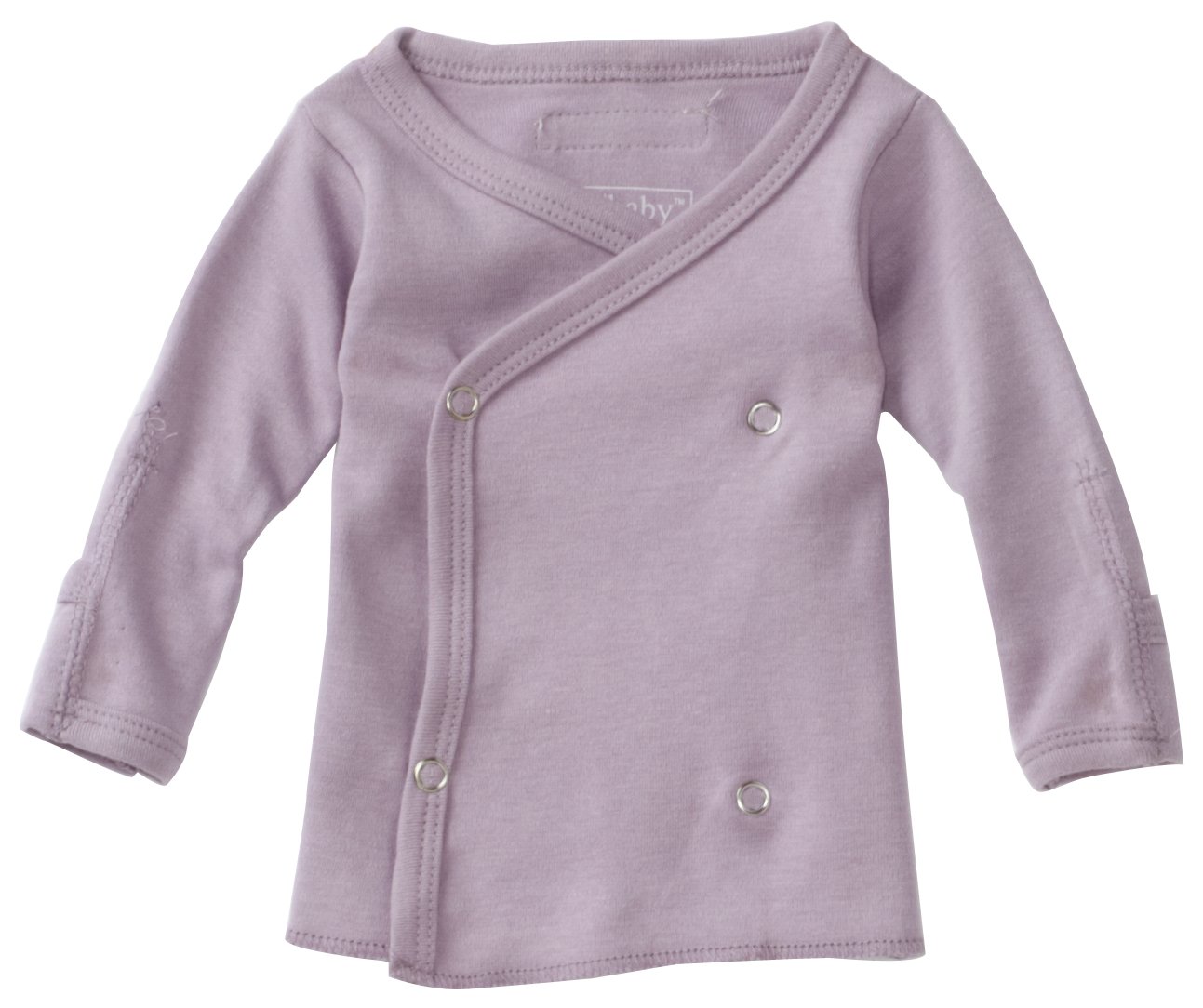 L'ovedbaby Unisex-Baby Newborn Wrap Shirt, Bright White, Newborn