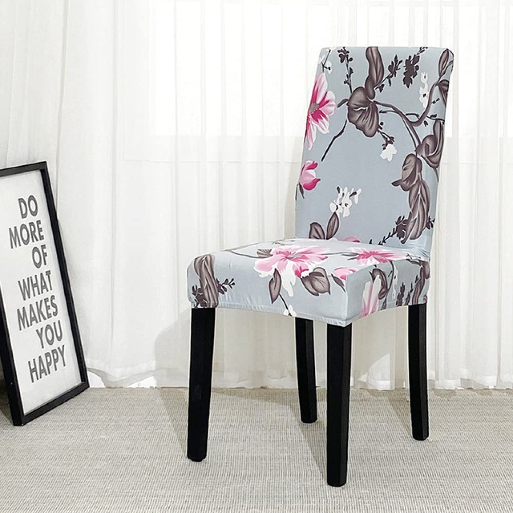 Housses de chaise imprimée florale pour décoration de salle à manger