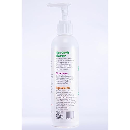 Miniatura 4 de Paquete de cuidado de la piel  Limpiador suave de aloe  Hidratante facial hidratante  Esponja limpiadora  Juego de bolsas de viaje  Nutritivo