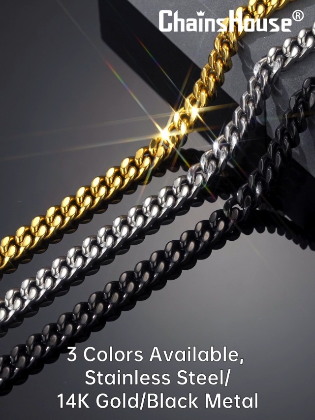 Collana Con Crtografia Hip-hop Alla Moda Con Catena Cubana Da 6 - Foto 12