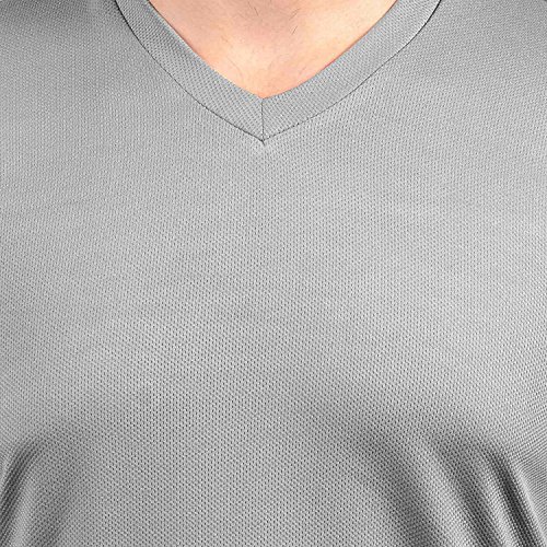 Image of Stylish Regular Fit Plain Men's V-Neck Half Sleeve T-Shirt
