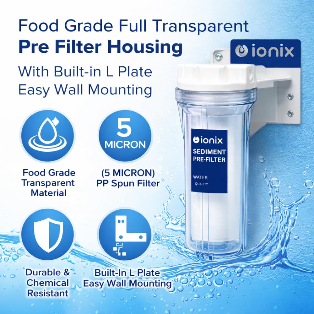 IONIX Transparent Pre Filter - Clear RO Water -7