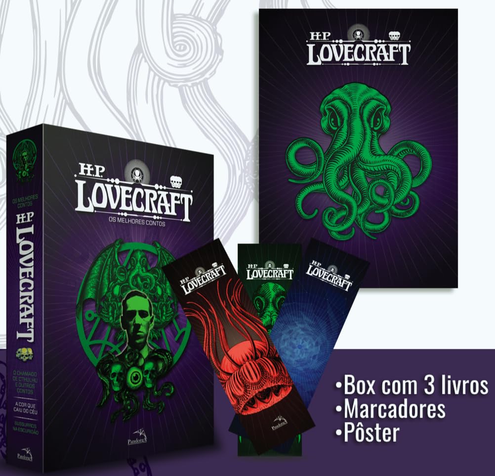 Box HP Lovecraft : Os melhores contos - 3 volumes Ed: out/2020: +