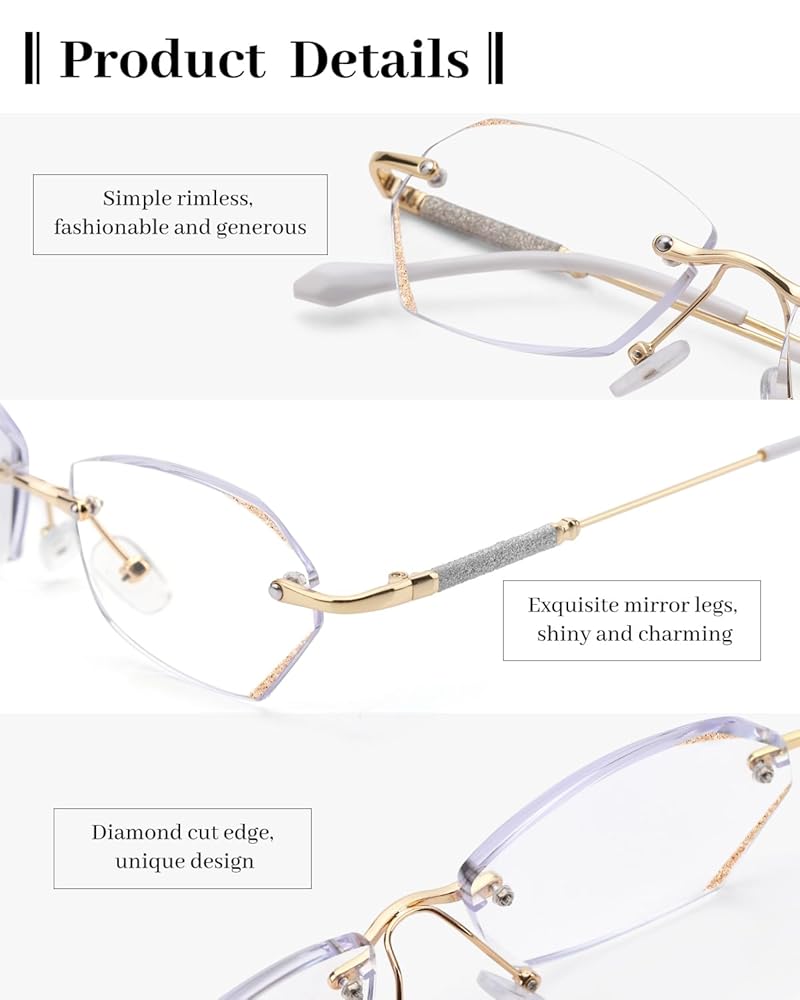 rimless spectacles