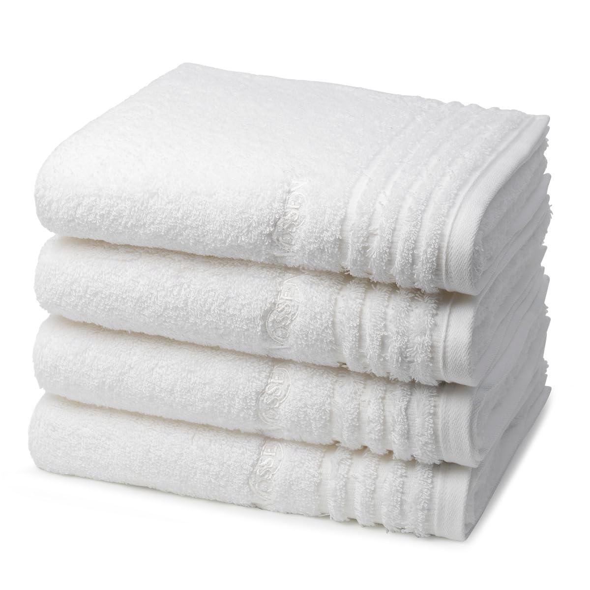 Vossen - 4 teiliges Frottier-Set - Vienna Style Supersoft (4 X Handtuch im Set) - 620 g/m2 - Baumwolle - Frottee - saugstark - weich und flauschig - Weiß
